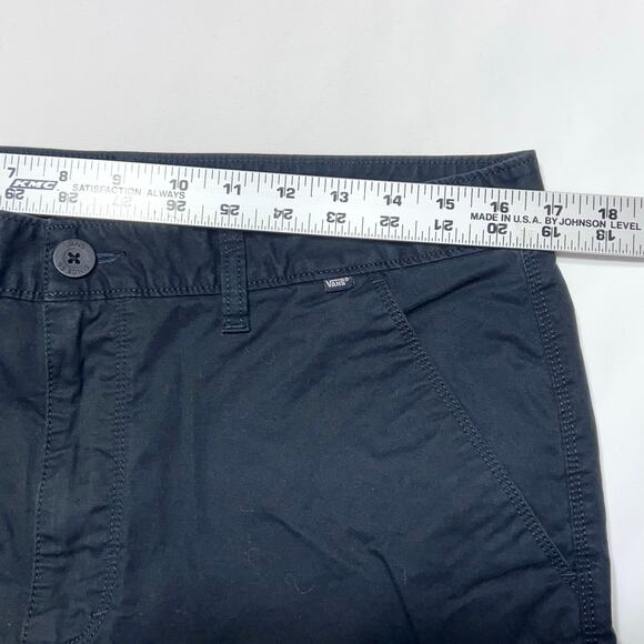 Vans Chino Pants Mens 32x30 Black Straight Stretchy Fit Skate Casual New - Picture 7 of 9